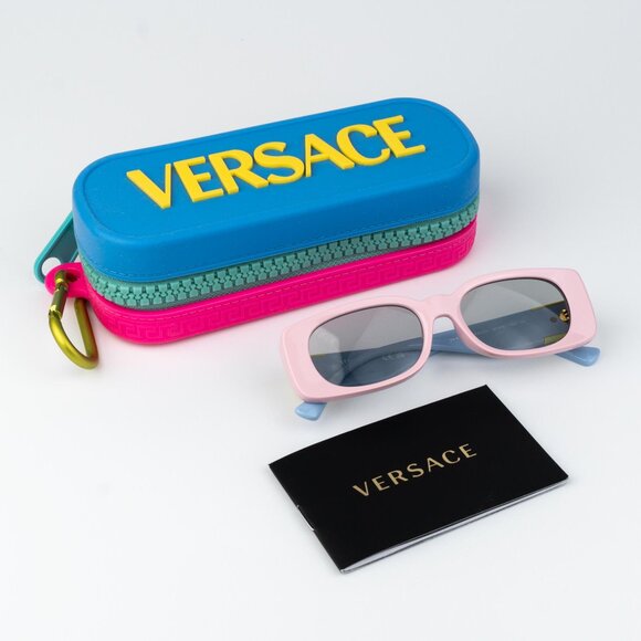 Versace KIDS Sunglasses Pink Grey Rectangle VK4003U 5440CV NEW AUTHENTIC - Picture 11 of 11